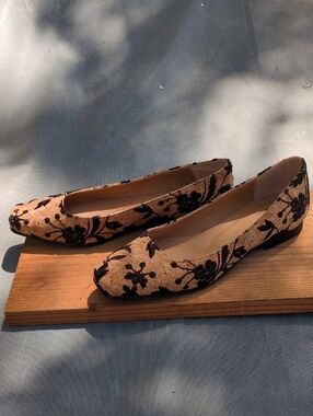 Nae Louise Ballerina Embroidered Vegan Flats 38